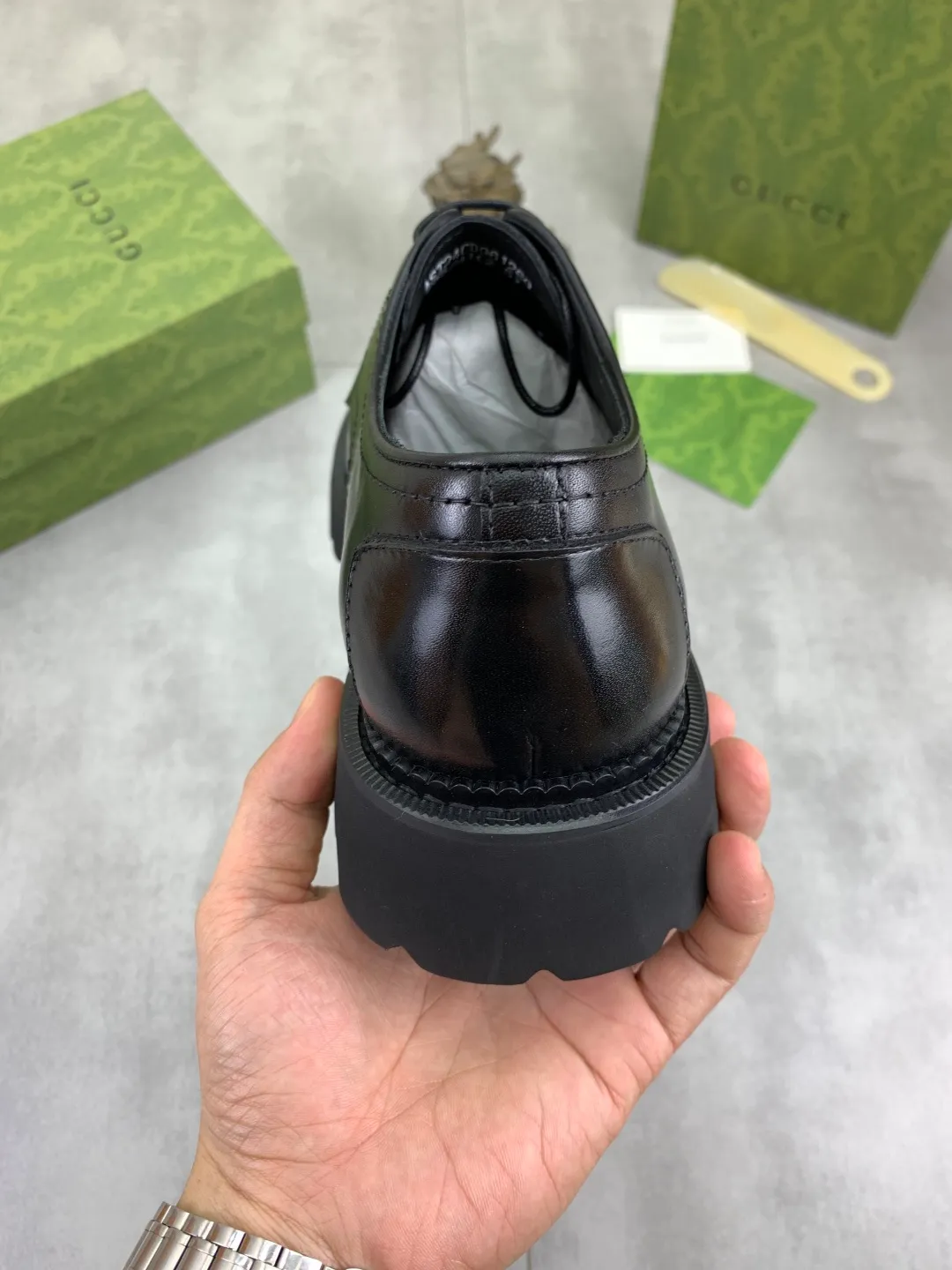 Men's Men's Shoes 💰P580 [New Style] 💰💎💎💎 [Gucci] GUCCI high-end men's formal business leather shoes, original order 1:1! Original imported high-end calfskin, original metal buckle, imported first-layer pigskin lining for feet, original high-end outsole, men's shoe size: 38-44